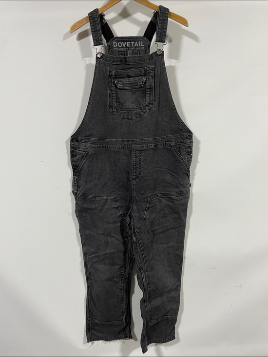 Dovetail Workwear Pants - Dovetail Black Denim Overalls Jumpsuit
